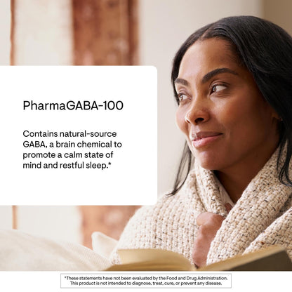 THORNE - PharmaGABA-100 - GABA Supplement - 100 mg Natural Source Gamma-Aminobutyric Acid