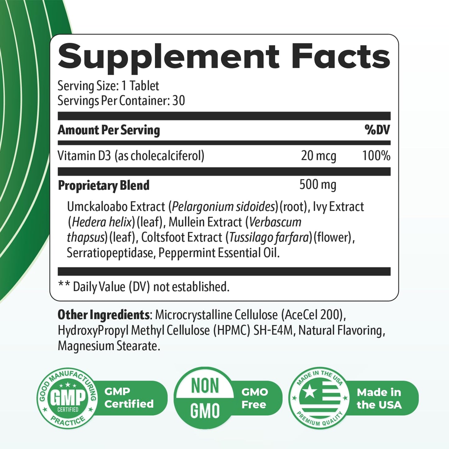 Nature’s NutriWave LungExpand Pro – Natural Daily Wellness for Overall Support – Made in USA, Non-GMO – Easy to Take