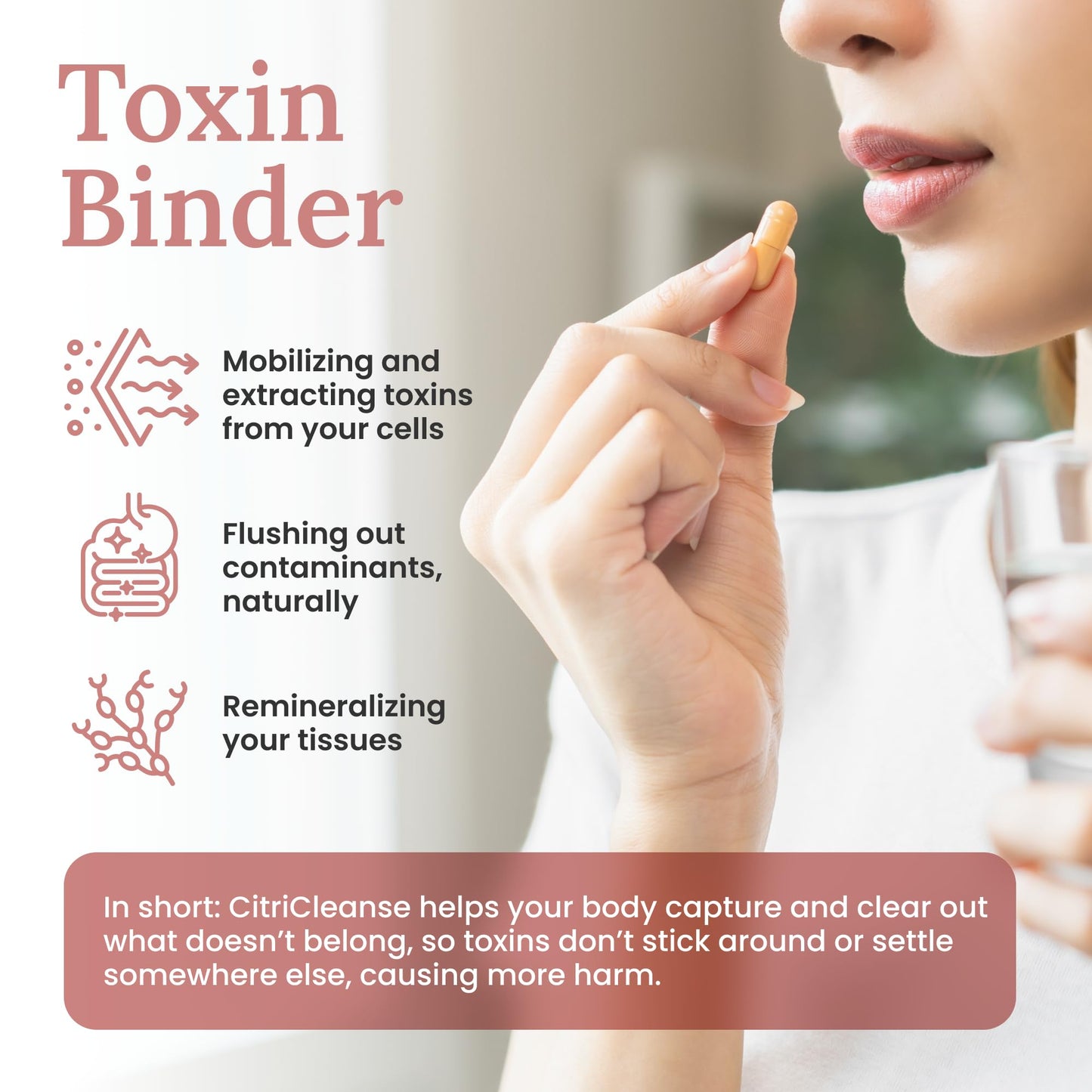 Myers Detox CitriCleanse Toxin Binder Supplement, Supports Heavy Metal Detox, Energy, & Overall Wellness, with Cilantro Extract, Grapefruit Pectin