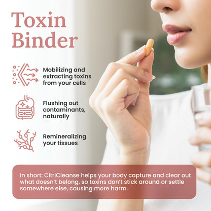 Myers Detox CitriCleanse Toxin Binder Supplement, Supports Heavy Metal Detox, Energy, & Overall Wellness, with Cilantro Extract, Grapefruit Pectin