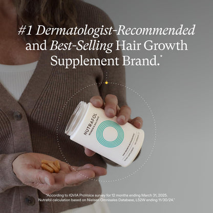Nutrafol Women's Balance Hair Growth Supplements, Ages 45 and Up, Clinically Tested for Visibly Thicker Hair and Scalp Coverage
