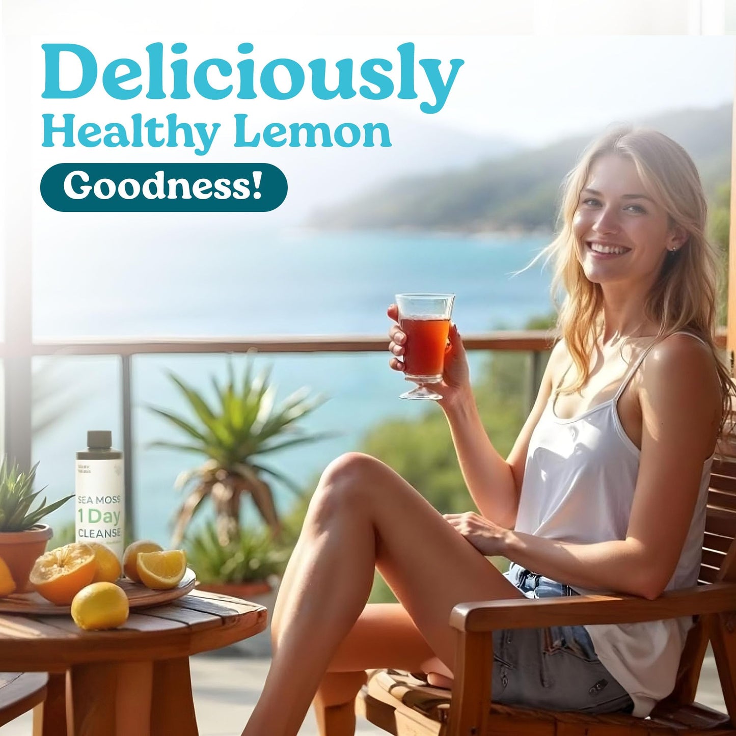 Atlantic Naturals - 1 Day Colon Cleanse Full Body Detox Drink - Sea Moss Supplement for Women & Men, Gut Health, Kidney & Liver Immune Energy Enhancer