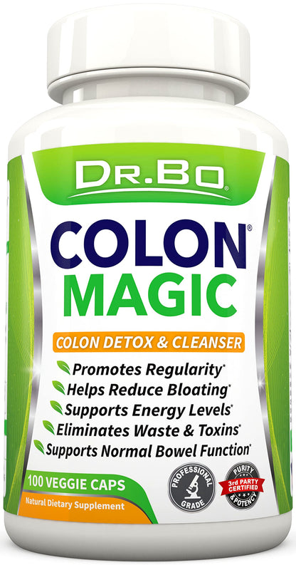 Colon Cleanse Detox Formula - Natural Bowel Cleanser Pills for Intestinal Bloating & Fast Digestive Cleansing - Daily Constipation Relief Supplement Gut
