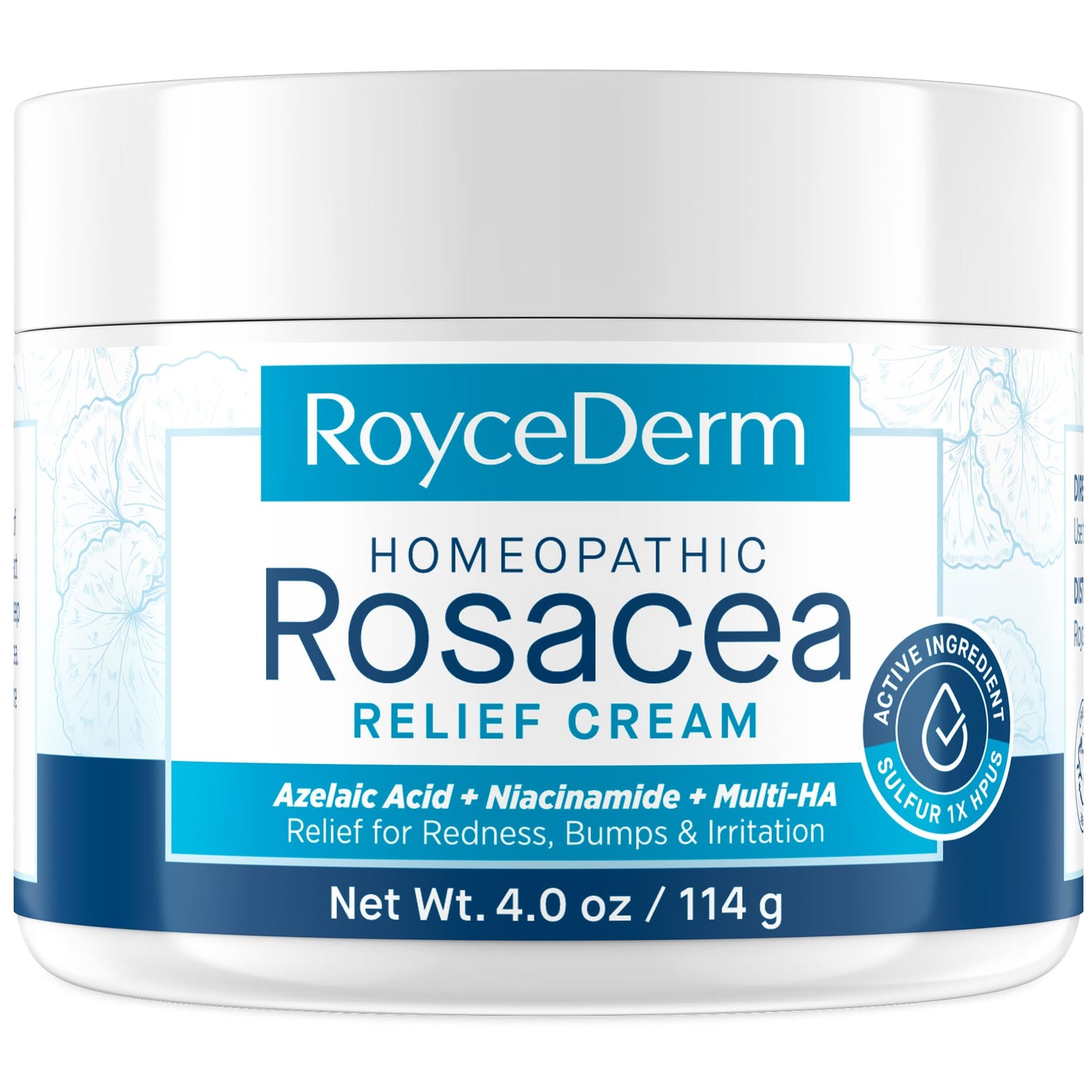 Roycederm Rosacea Treatment for Face with Azelaic Acid – Redness Relief & Corrector – Sensitive Skin Moisturizer for Redness, Bumps & Irritation