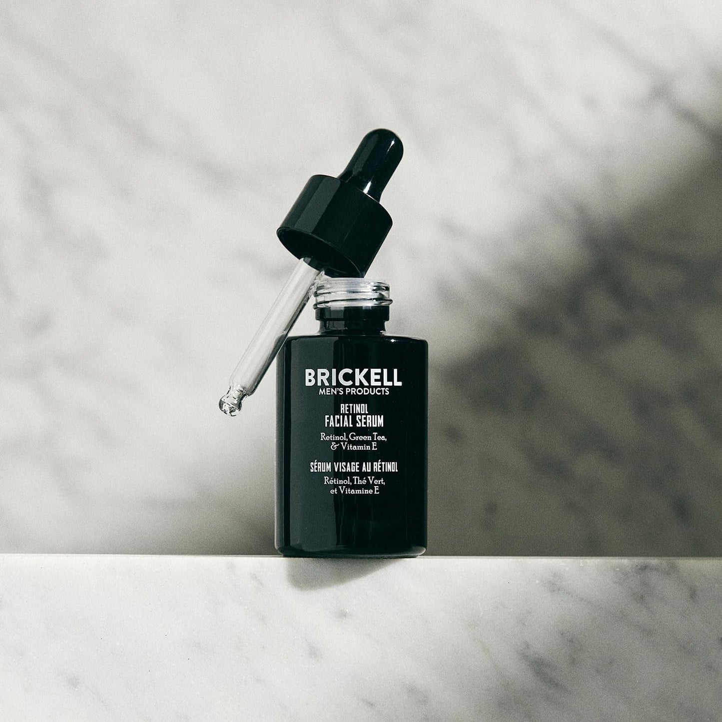 Brickell Men's Retinol Skin Care Serum Treatment For Firming Face Lines & Eye Wrinkles, Deep Hydrating Facial Serum For Anti-Aging, With Retinol, Aloe,