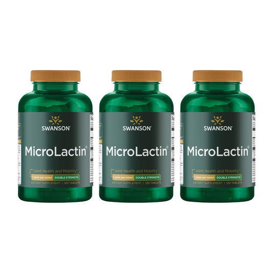 Swanson Microlactin Double Strength 1000 Milligrams 120 Tabs (3 Pack) SwansonBuy Supplements Australia