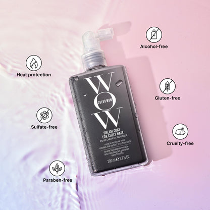 COLOR WOW Dream Coat for Curly Hair – Frizz-Free Curls Made Easy, Moisture-Boosting Spray, Curl-Enhancing Formula