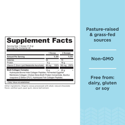 Ancient Nutrition Hydrolyzed Collagen Peptides Powder with Probiotics, Chocolate Multi Collagen Protein for Women and Men with Vitamin C, 40 Servings, Supports Skin and Nails, Gut Health, 16.65oz Ancient Nutrition buy supplements Au