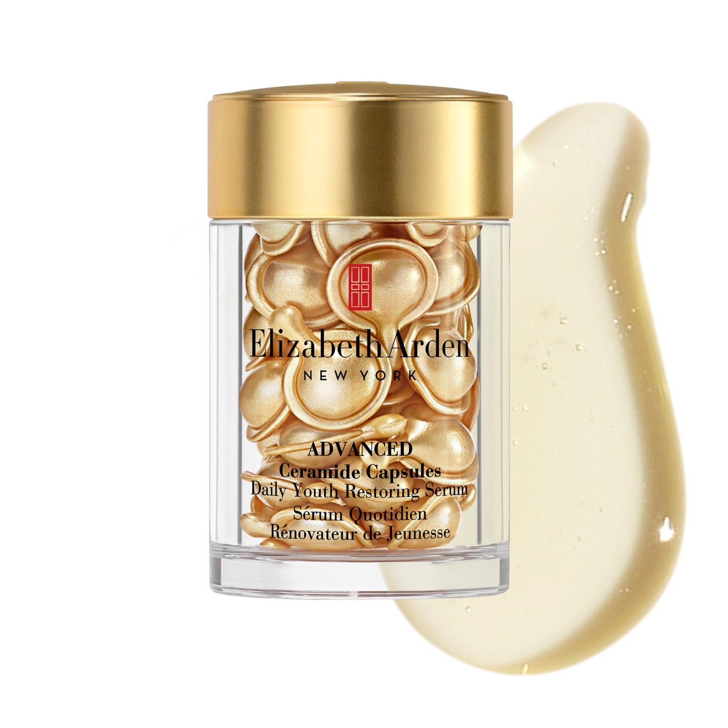 Elizabeth Arden Advanced Ceramide Face Serum Capsules, Anti-Aging Skincare, Fragrance-Free Hydrating Formula for Radiant, Firm Skin