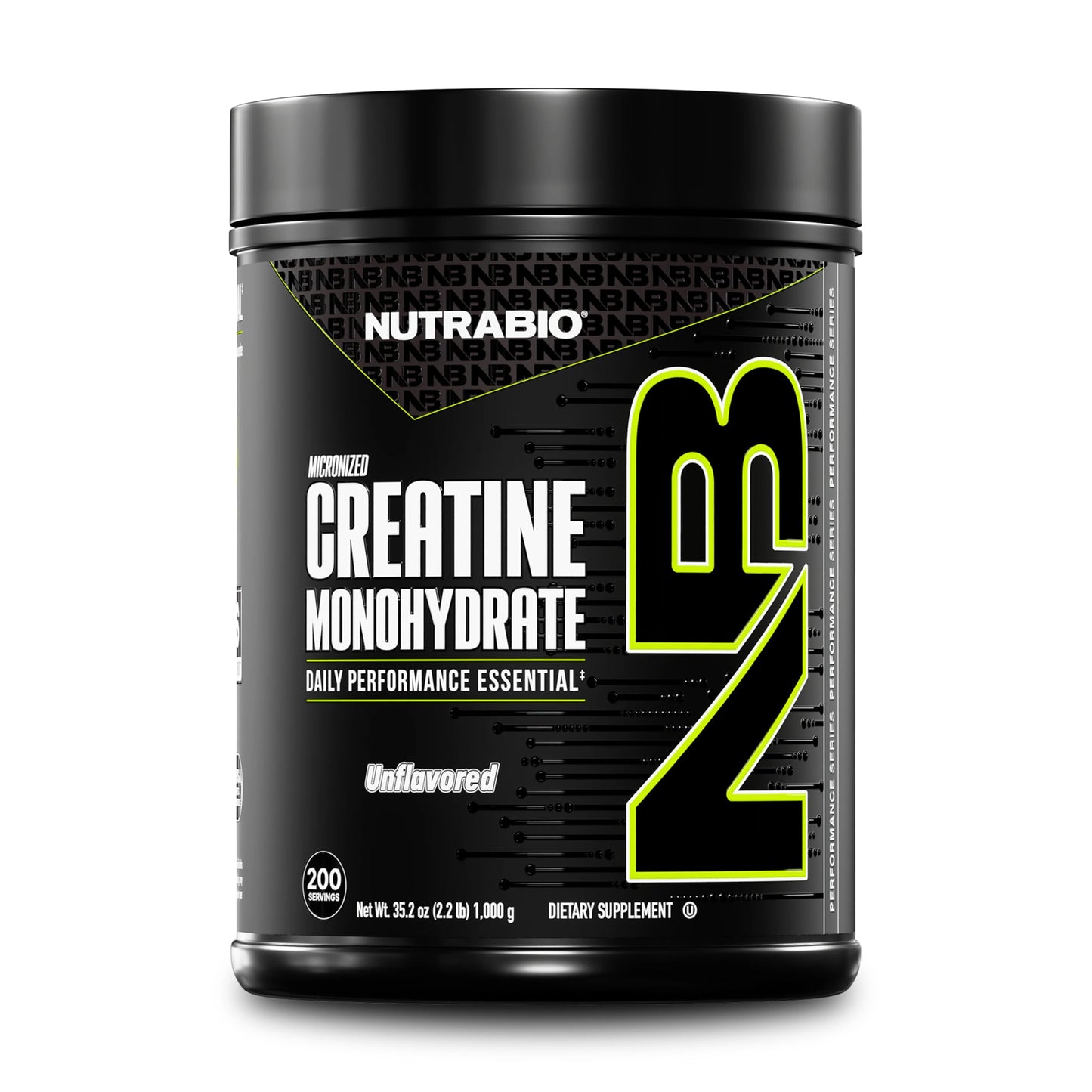 NutraBio Pure Micronized Creatine Monohydrate Powder Supplement, Unflavored, (1000 g) - Supports Bulk Muscle Energy, Recovery, and Strength - HPLC Tested Creatine Powder