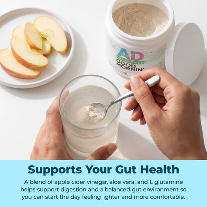 Project AD Life Good Morning Detox and Performance Drink, Naturally Flavored and Formulated with L-GLutamine, Apple Cider Vinegar, and Aloe Vera