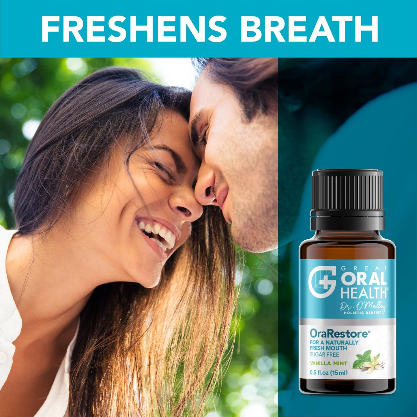 OraRestore Bad Breath Treatment for Adults Halitosis: Dentist Formulated Oral Rinse Concentrate Tooth Oil Liquid Toothpaste, Fresh Breath Mouthwash for Dry Mouth