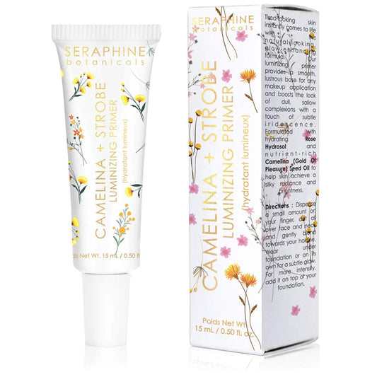 Seraphine Botanicals Camelina + Strobe - Luminizing Primer Glow-Enhancing Formula 15 ml/ 0.50 oz Seraphine BotanicalsBuy Supplements Australia