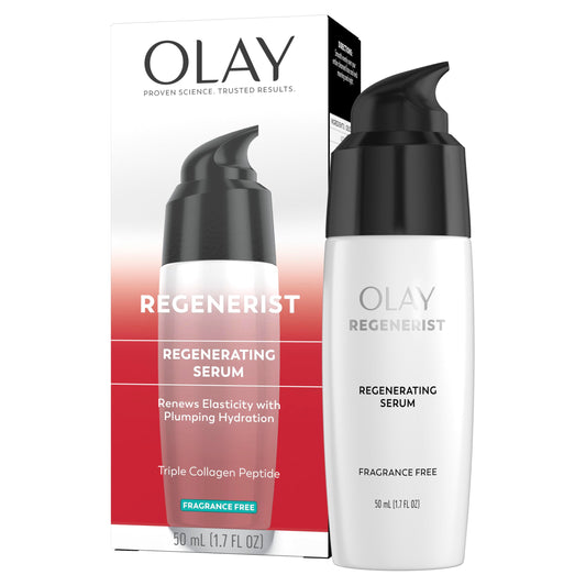 Olay Serum, Regenerist Light Gel Face Moisturizer, Fragrance-Free - Anti-Aging, Anti-Wrinkle, Hydrating, Firming, Smoothening, Improves Fine