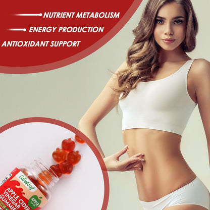 careleaf Apple Cider Vinegar Gummies, Metabolism Gummy with 1000mg AVC & Vitamin B6 Vitamin B12, ACV Gummies for Metabolism,