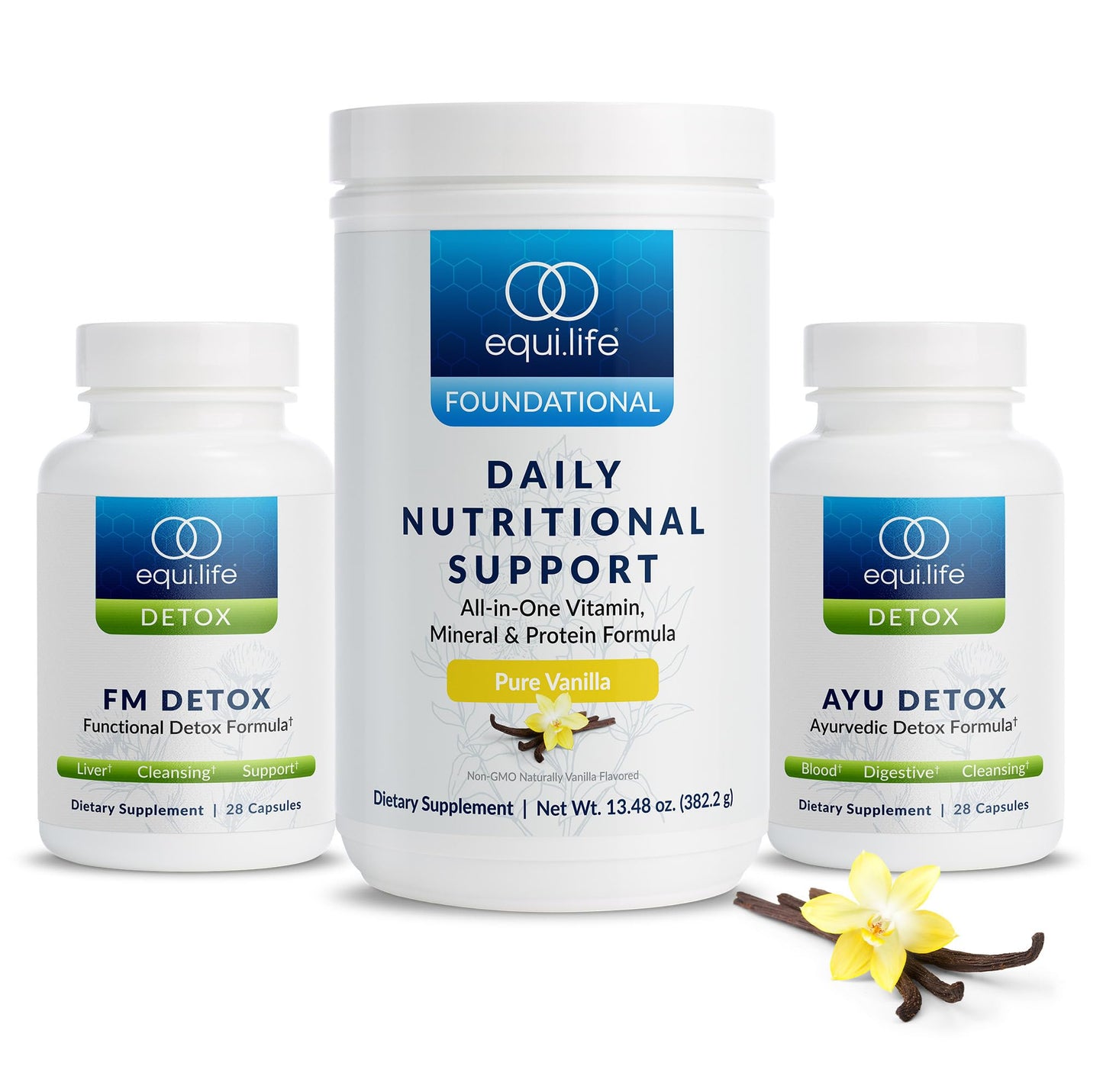 Equilife Dr. Cabral Detox, 7 Day Cleanse System, Plant Based Protein, Vitamins & Minerals, Supports Liver Detox, Promotes Healthy & Full Body Balance