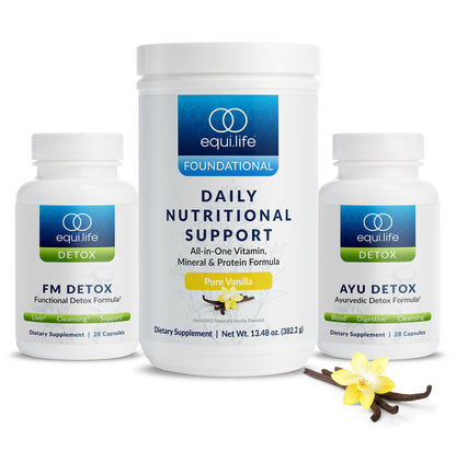 Equilife Dr. Cabral Detox, 7 Day Cleanse System, Plant Based Protein, Vitamins & Minerals, Supports Liver Detox, Promotes Healthy & Full Body Balance