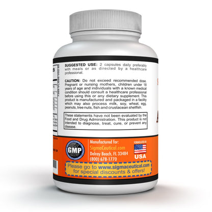 Sigmaceutical Super Antioxidant Capsules – 6 Superfruit Blend with Goji Berry, Acai, Resveratrol for Immune Support