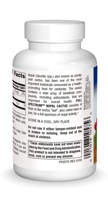 Planetary Herbals Full Spectrum Nopal Cactus 1000mg Prickly Pear Cactus Antioxidant - 100% Natural - 60 Tablets