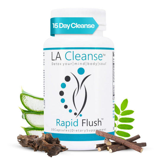 15 Day Cleanse and Detox - Rapid Flush 15 Day Gut Cleanse for Detox, Colon Cleanse, Gut Support - Enhance Digestion with Cascara Sagrada,