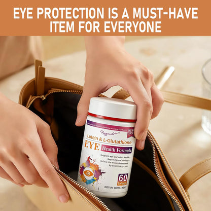 RoyaVita Lutein & L-Glutathione Softgel, Zeaxanthin Supplement with Vitamin C, Vitamin E, Supports Vision Health Care,