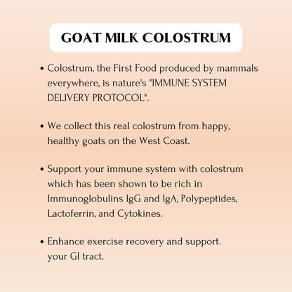 Mt. Capra Goat Colostrum | for Healthy Immune System, Gut, and Athletic Performance | Grass-Fed, High in Immunoglobulins | 30 Servings - 120 Capsules