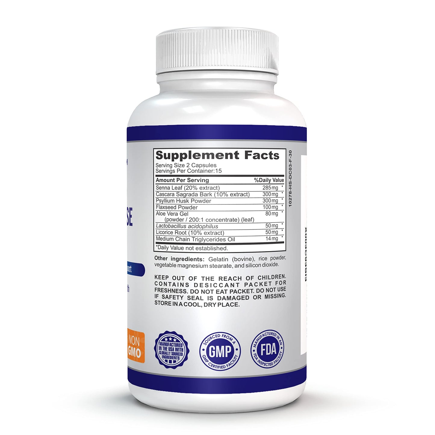 O!VITA 15-Day Cleanse and Detox Supports Digestive and Colon Health, Special Formula with probiotics, fine Herbs Such as Senna Leaf,