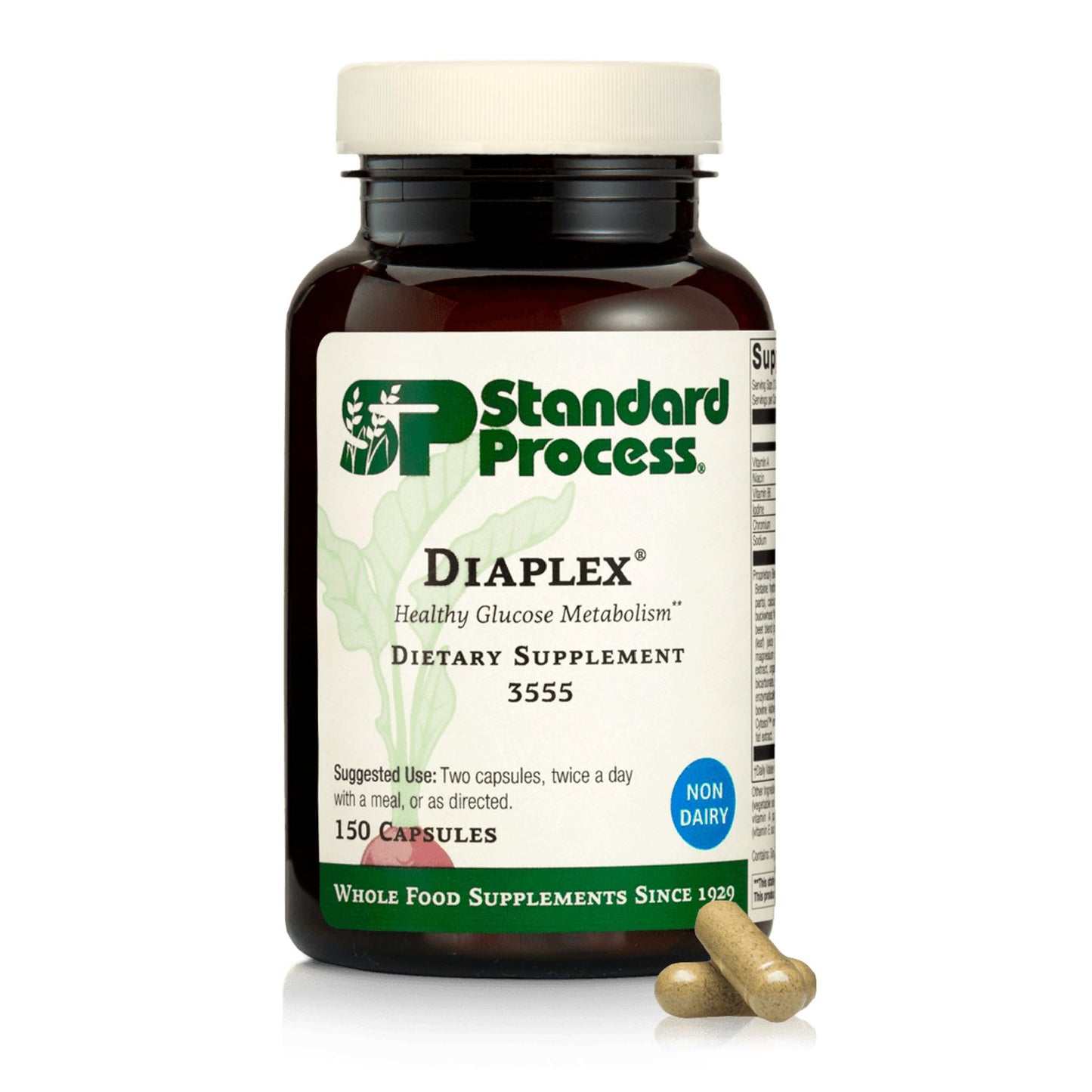 Standard Process Diaplex - Supplement for Pancreas & Gallbladder Support - Contains Chromium & Antioxidant Vitamin A