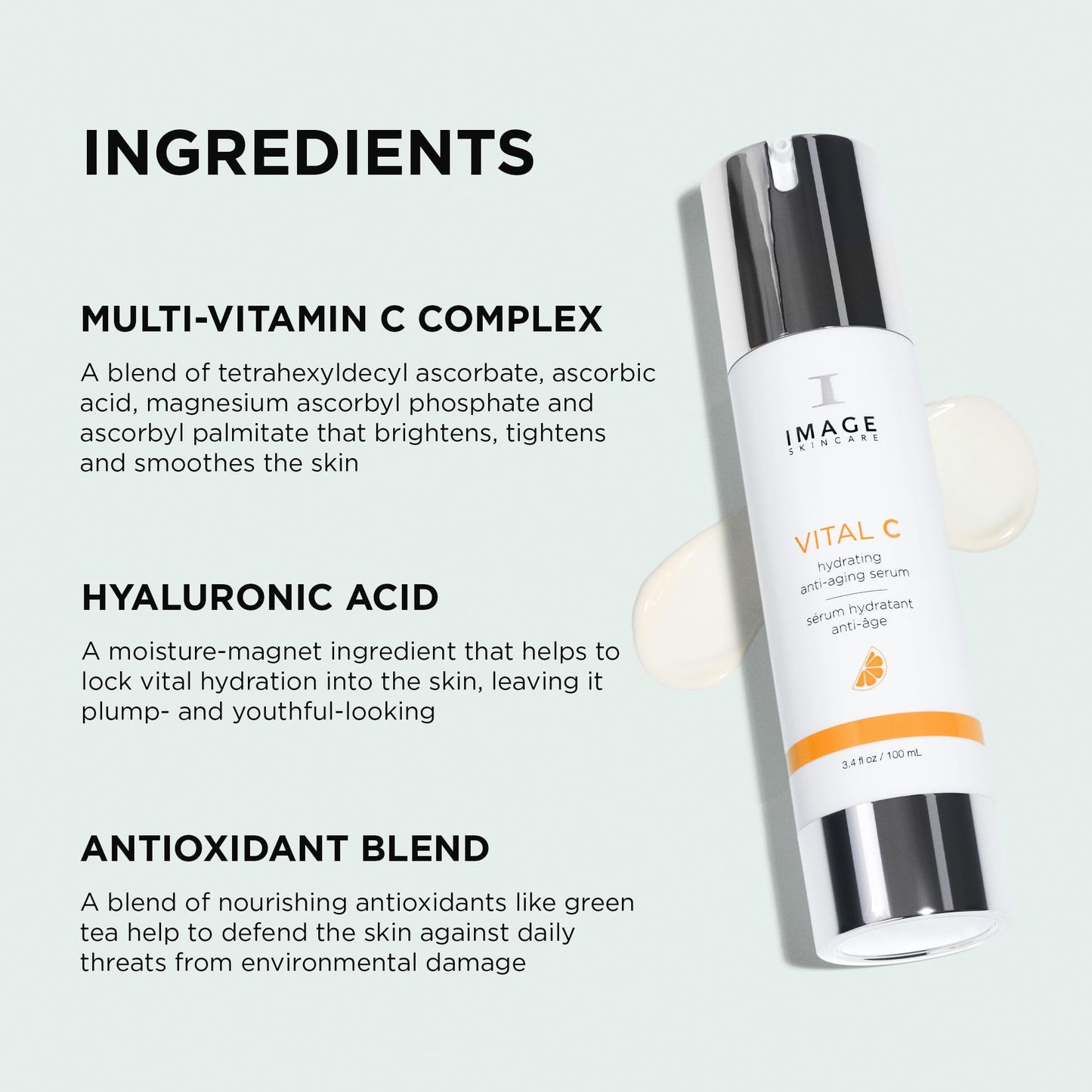 IMAGE Skincare, VITAL C Hydrating Face Serum, with Vitamin C and Hyaluronic Acid, to Brighten, Tone and Smooth Appearance of Wrinkles, 1.7 fl oz