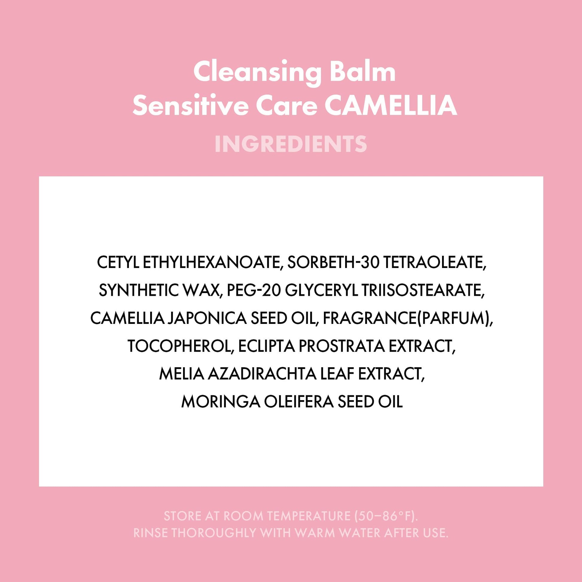 KAHI Cleansing Balm Sensitive Care Camellia - Gentle Makeup Remover Balm with Camellia Seed Oil & Vitamin E - Korean Skincare with Only 10 Ingredients 1.69 oz KAHIBuy Supplements Australia