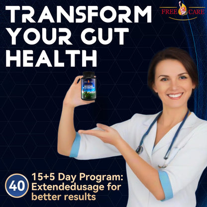 FreeCare Colon Cleanse 15+5Day Upgrade,Advanced Gut Cleanse Detox for Women & Men Fast Natural Laxative for Constipation Relief with Cascara Sagrada, Psyllium Husk