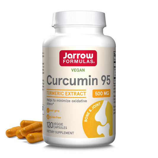 Jarrow Formulas Curcumin 95 Supplement - Turmeric Extract Supplement, 500 mg for Antioxidant & Joint Support, 120 Capsules