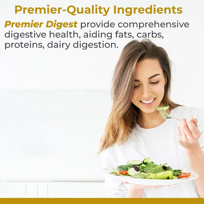 Premier Research Labs Active Digestive Enzymes with Probiotic and Prebiotics - Promotes Full-Spectrum Digestive Support - with Amylase, Protease & Lipase