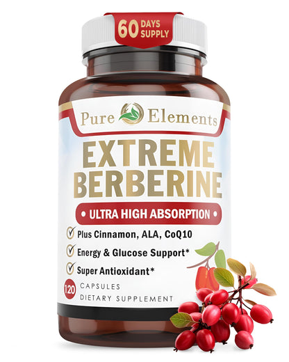 Extreme 500mg Complex with ALA, Coq10, Turmeric, Cinnamon, Bitter Melon, banaba Leaf, Korean Panax, Royal Jelly, and 21 Herbs for Healthy Blood Sugar