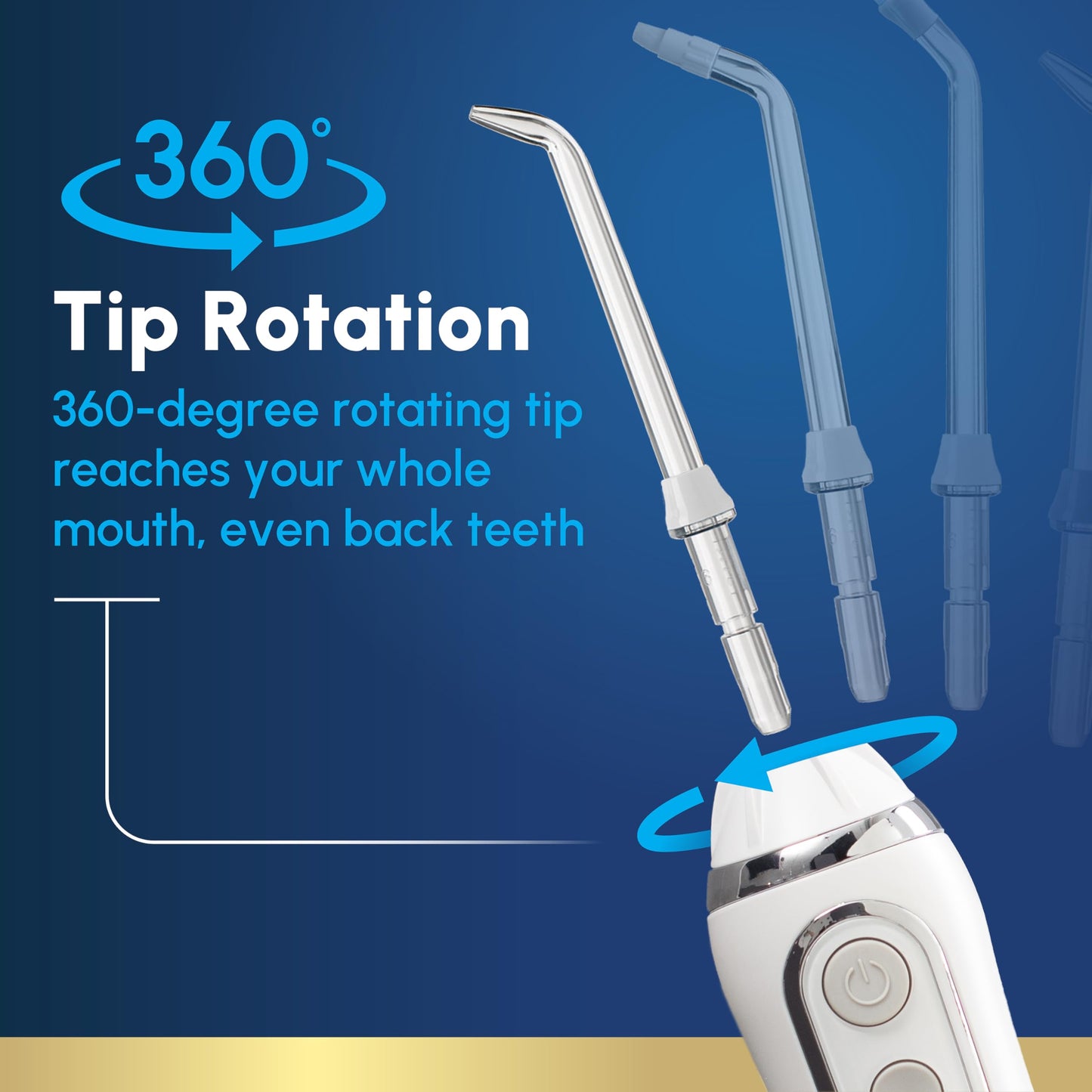Waterpik Cordless Advanced 2.0 Water Flosser For Teeth, Gums, Braces, Dental Care With Travel Bag and 4 Tips, ADA Accepted, Rechargeable, Portable, and Waterproof,