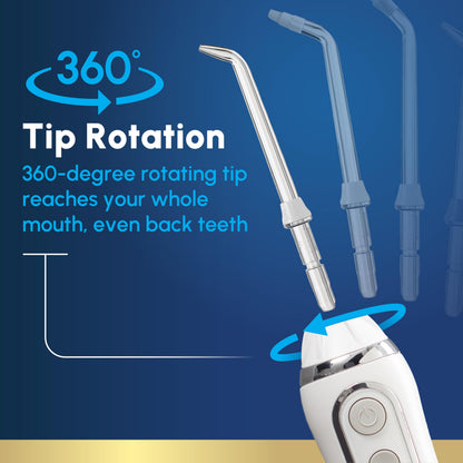 Waterpik Cordless Advanced 2.0 Water Flosser For Teeth, Gums, Braces, Dental Care With Travel Bag and 4 Tips, ADA Accepted, Rechargeable, Portable, and Waterproof,