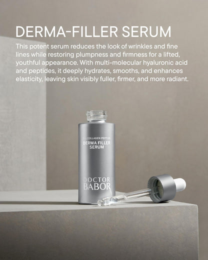 DOCTOR BABOR Lifting Derma Filler Serum, Collagen Peptide Complex, Firmer Smoother Complexion, Hyaluronic Acid Hydrates & Plumps Skin, Reduce Wrinkles