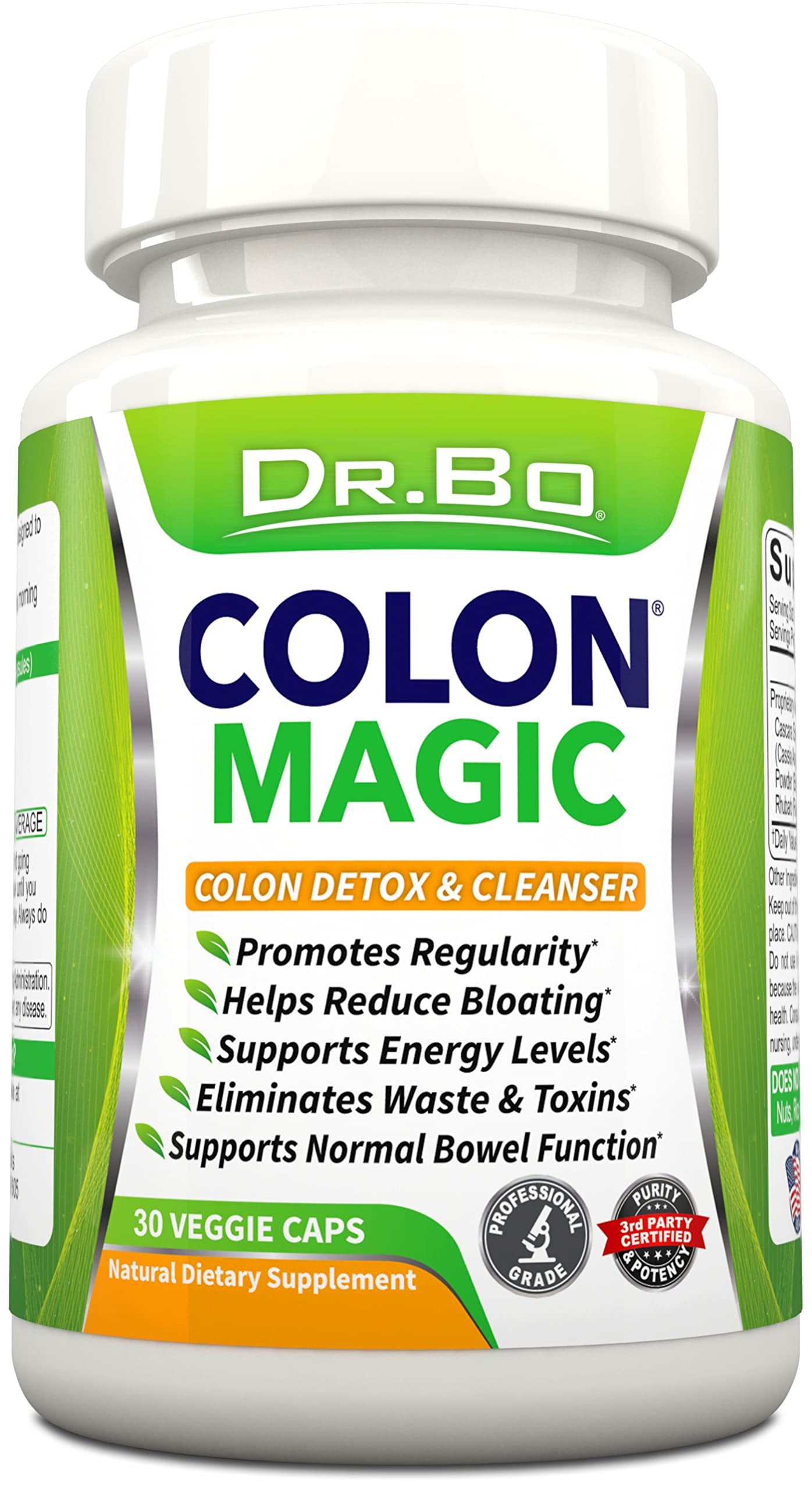 Colon Cleanse Detox Formula - Natural Bowel Cleanser Pills for Intestinal Bloating & Fast Digestive Cleansing - Daily Constipation Relief Supplement Gut, Belly,