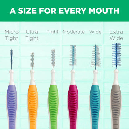 GUM Proxabrush Go-Betweens Tight Interdental Brushes – Soft Bristle Dental Picks for Plaque Removal, Health & Braces Care, 10 Count (Pack of 4) 40 Total