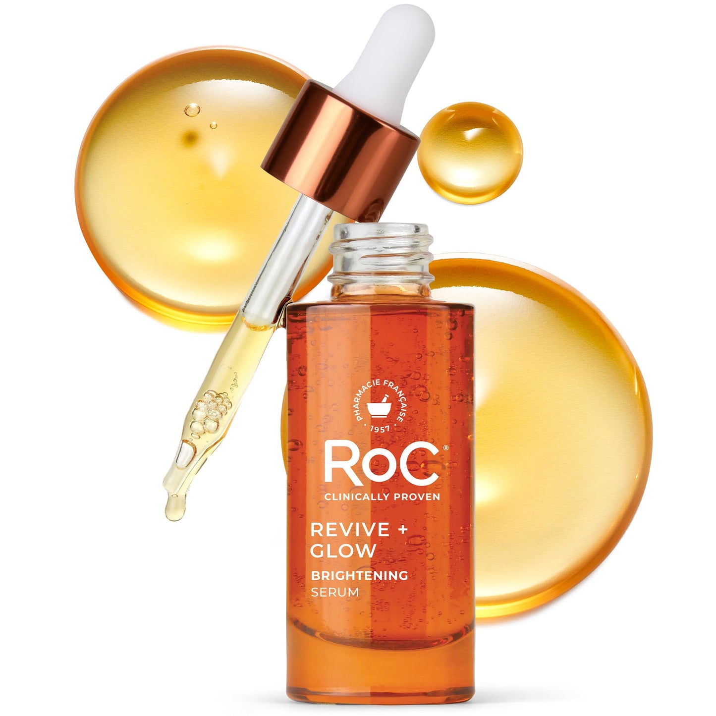 RoC Multi Correxion Revive + Glow 10% Active Vitamin C Serum for Face, Daily Anti-Aging Wrinkle and Skin Tone Skin Care