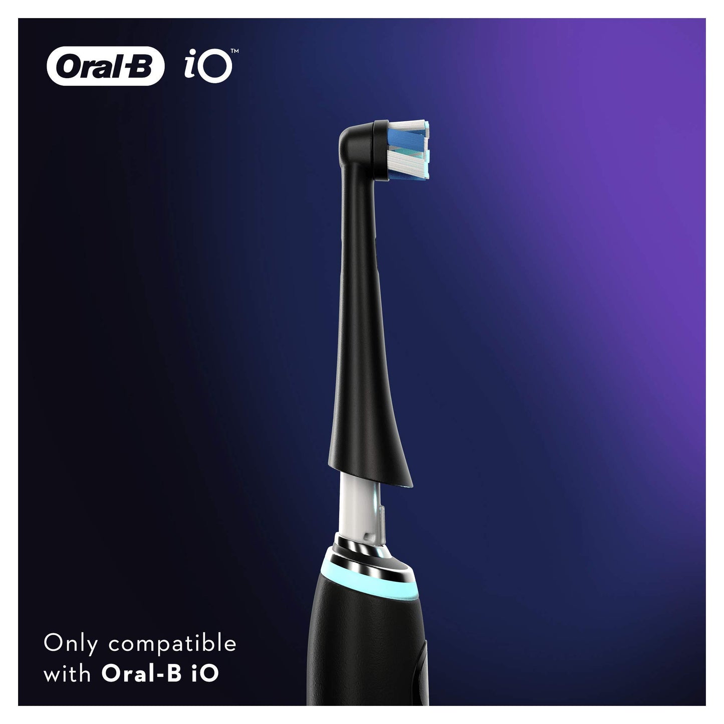 Oral-B iO Ultimate Clean Electric Toothbrush Head, Twisted & Angled Bristles for Deeper Plaque Removal, Pack of 4,