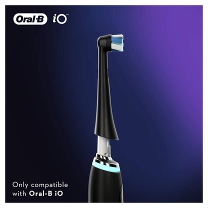 Oral-B iO Ultimate Clean Electric Toothbrush Head, Twisted & Angled Bristles for Deeper Plaque Removal, Pack of 4,