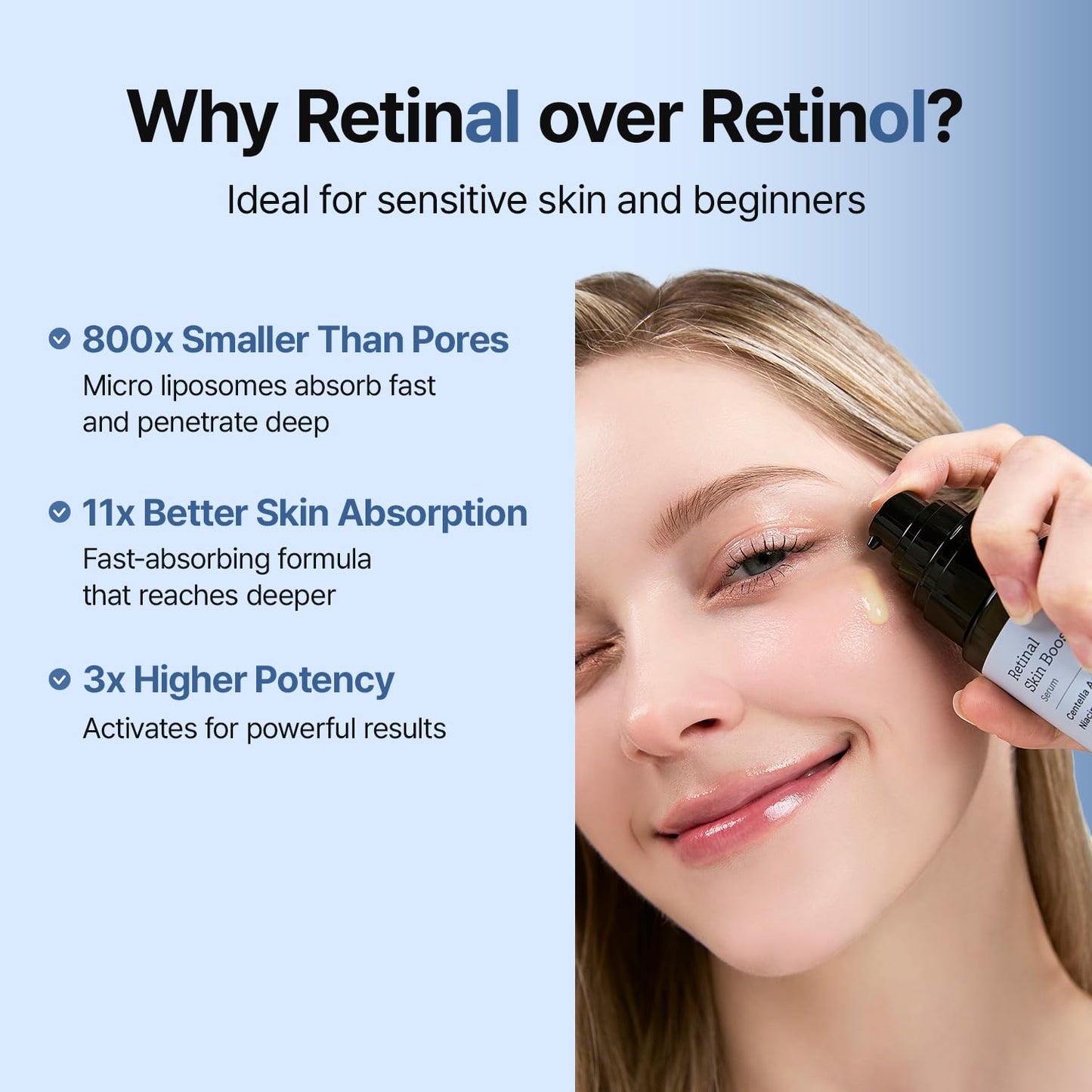 MEDITHERAPY Retinal Skin Booster Serum | Retinaldehyde, Niacinamide Anti-Aging Serum - K-Beauty Facial Serum for Fine Lines, Firming & Radiance