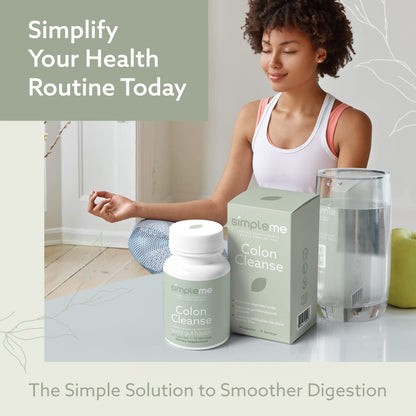 SIMPLEME Colon Cleanse Detox, Natural Constipation Relief for Adults, Fast Bloating Relief Colon Cleanser for Women & Men, 30-Day Gut Support