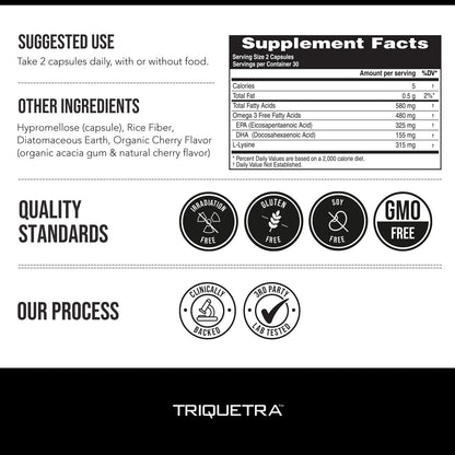 SoActive® Omega 3 EPA & DHA | Omega 3 Supplement with EPA and DHA | Enhanced Absorption Formula | No Fishy Aftertaste or Burps | Third Party Tested | Non-GMO,