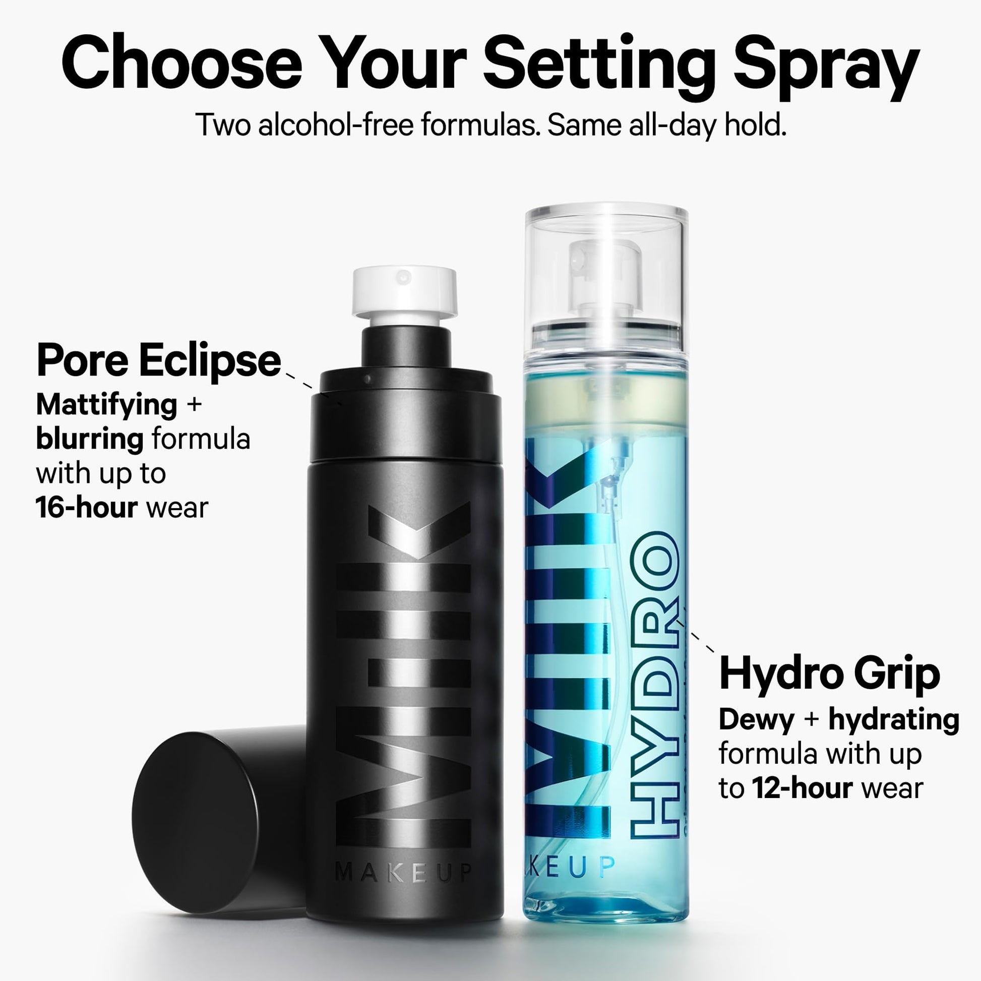 Milk Makeup Hydro Grip Set + Refresh Spray with Hyaluronic Acid – Sets Makeup + Hydrates Skin for Up to 12 Hours – Long-Lasting, Alcohol-Free Facial Mist for Dewy, Radiant Skin – 1.69 oz Milk MakeupBuy Supplements Australia
