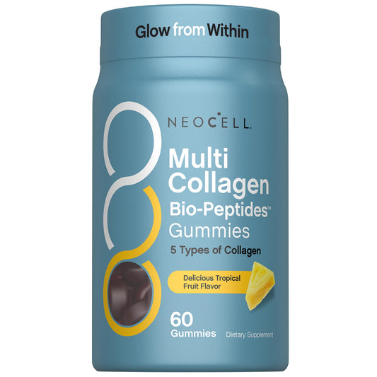 NeoCell Multi Collagen Bio-Peptides Gummies | 60 ct | Tropical Flavor | Type I, II, III, V, X | Advanced BioActive Formula NeoCell buy supplements Au
