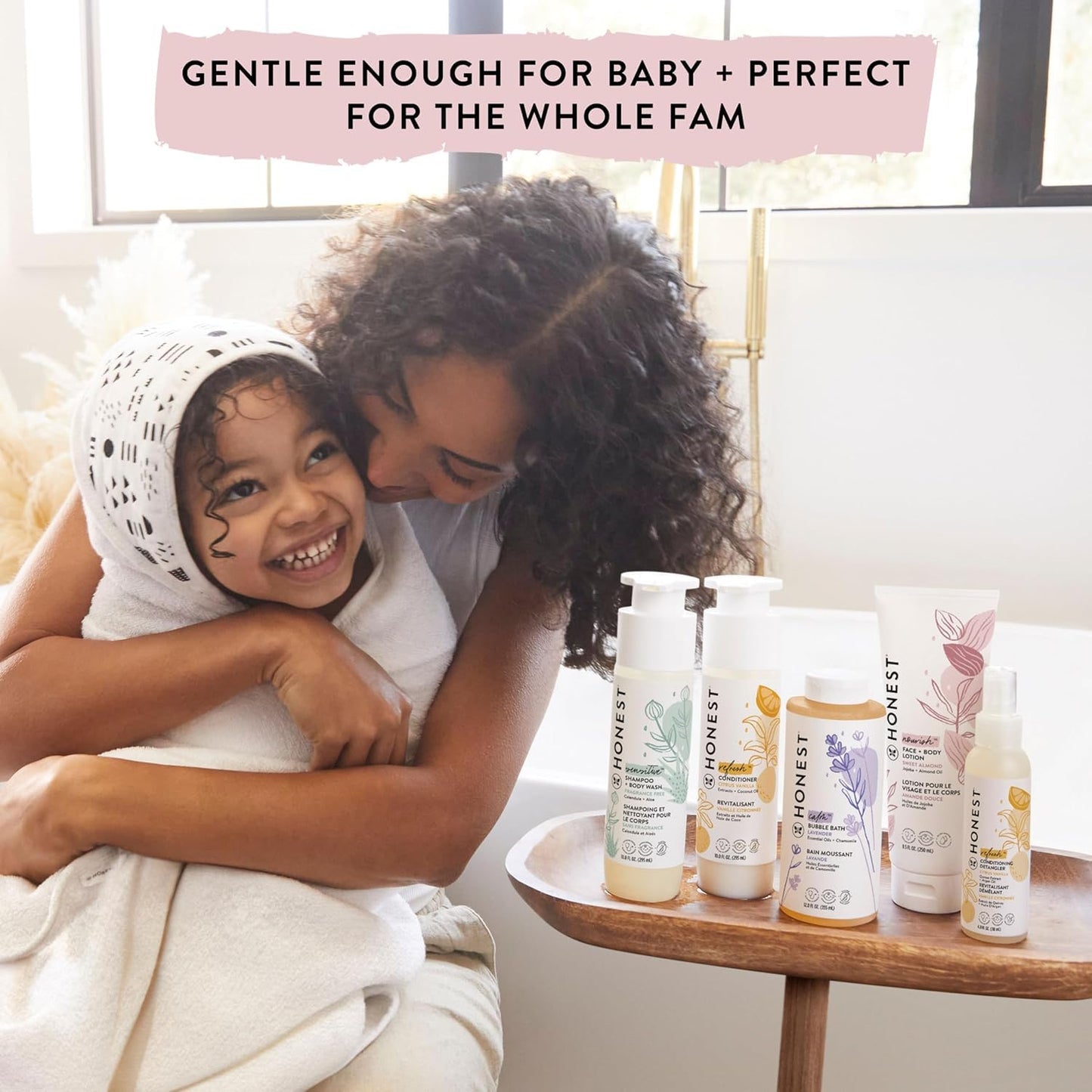 The Honest Company Conditioning Hair Detangler, Tear-Free, Hypoallergenic, Leave-In Conditioner and Fortifying Spray
