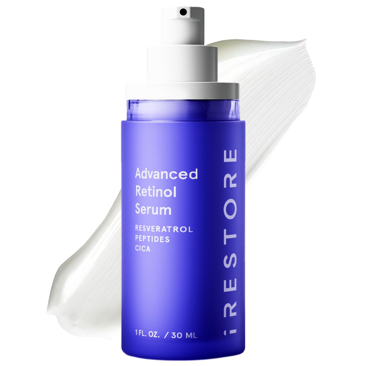 iRestore Retinol Serum for Face - 1% Retinol with Peptides & Hyaluronic Acid - Anti Aging Night Serum for Sensitive Skin - Fragrance Free