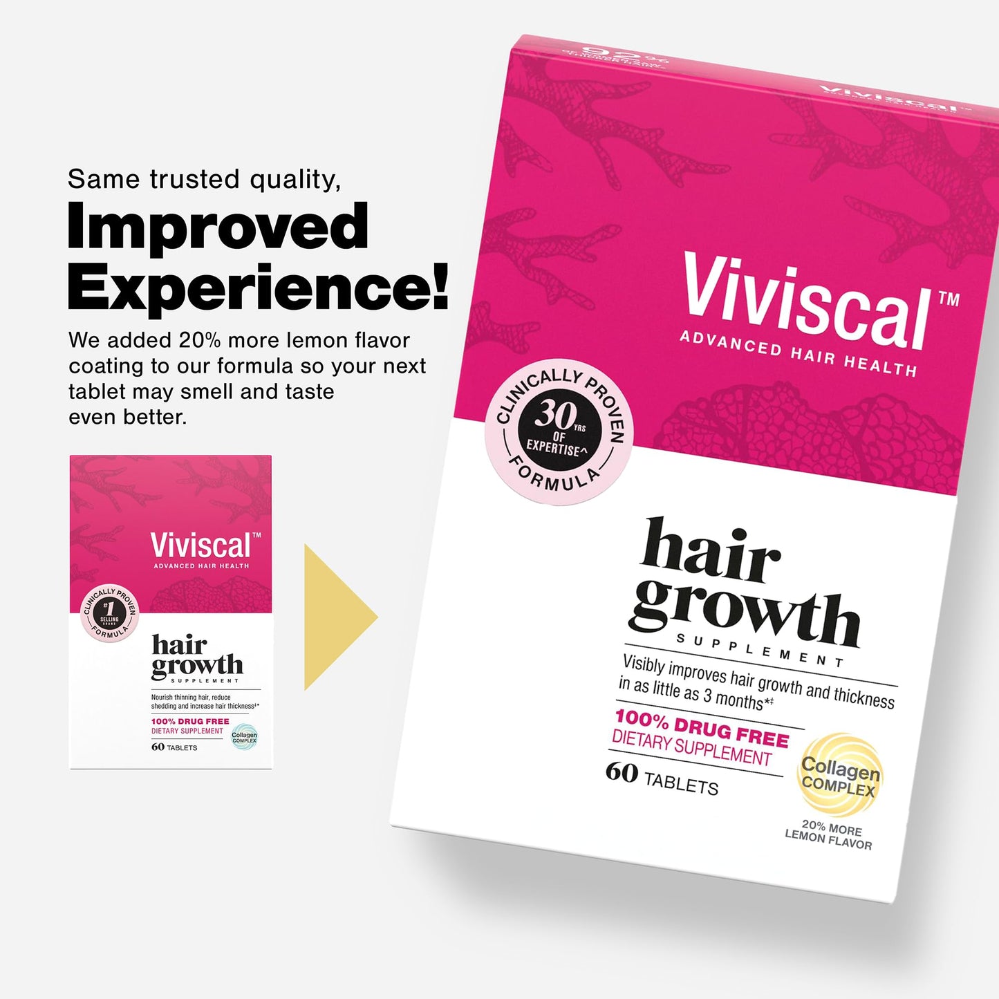 Viviscal Hair Growth Supplements For Women For Thicker, Fuller Hair, Nourishes Thinning & Loss, With Proprietary Collagen Complex,